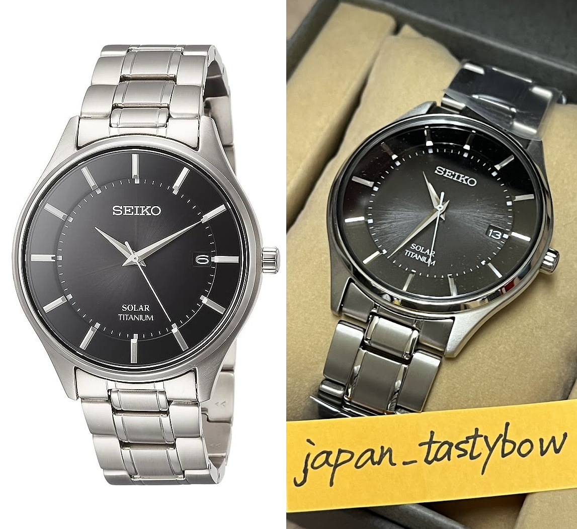 Seiko Selection SBPX103 Solar Power Titanium Sapphire Watch JAPAN