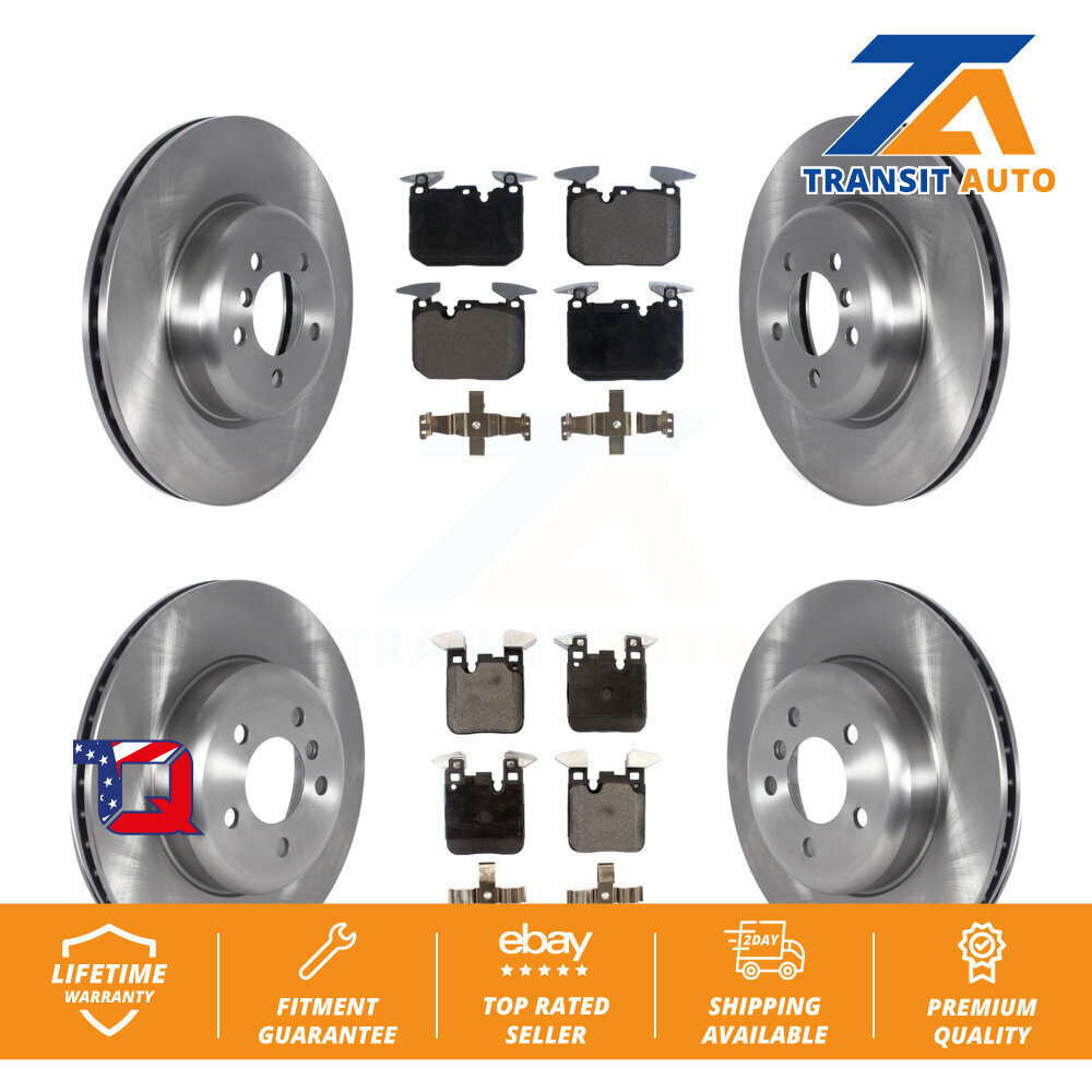 Front Rear Brake Rotors Ceramic Pad Kit For BMW 330i xDrive 435i 340i ...