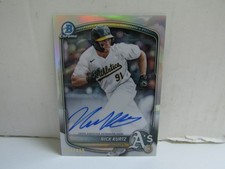 2025 Bowman Draft Nick Kurts Chrome Prospect On Card Auto /499 Athletics