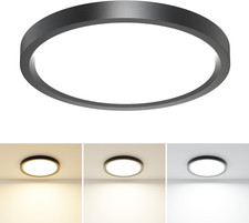 1PACK LED Flush Mount Ceiling Light,3000K-4000K-6500K  100W Equivalent Modern K