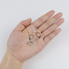 50 Pcs Leverback Earring Hooks Lever Back Earrings Hooks for Jewelry Making E...