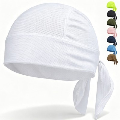 Bandana DoRag Head Wrap Motorcycle Skull Cap for Men Women Biker Durag Hat