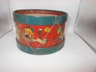 Vtg The OHIO ART Co Childs Tin Drum Beatrice & Benjamin w/Canvas Top/Bottom