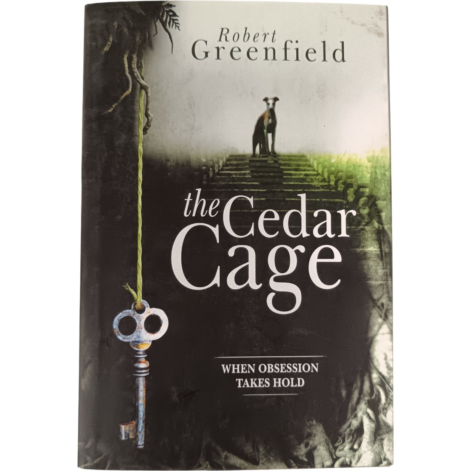 Robert Greenfield The Cedar Cage 2017 Hardcover Thriller Novel Signed Preloved