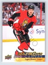 2017-18 Upper Deck Young Guns Canvas Hockey Rookie RC #C92 Logan Brown