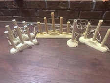 Lot Of Vintage Christmas Window Electric Plastic Light Candles Candolier Tested