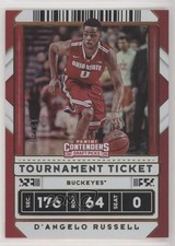 2020 Panini Contenders Draft Picks Tournament Ticket 12/49 D'Angelo Russell 07ug