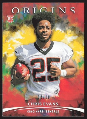 2021 Panini Origins #145 Chris Evans Gold #/10 SN,RC