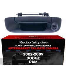 For Dodge Ram 2002-2009 Black Tailgate Handle With Backup Camera