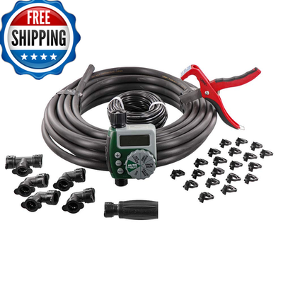 #ad Orbit 61014 Automatic Garden Irrigation System Complete 64 Sq Ft Coverage Kit $116.29