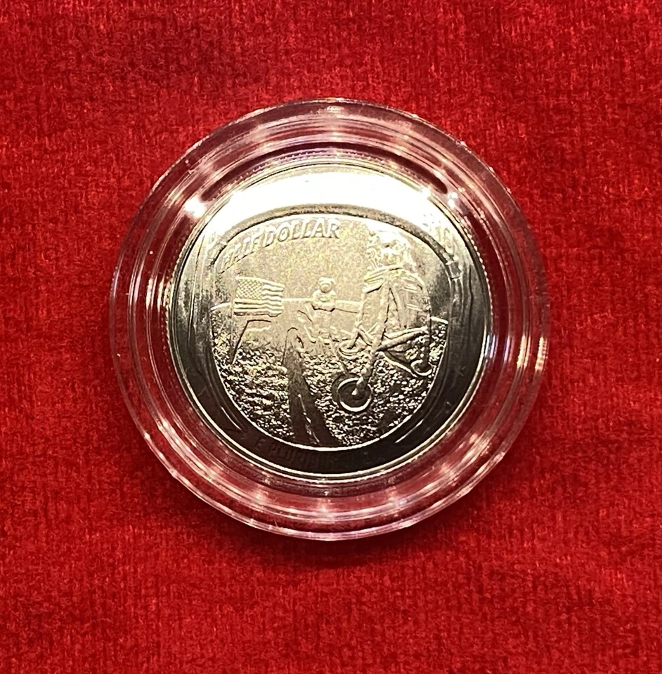 2019 **APOLLO 11** {50TH ANNIVERSARY} COMMEMORATIVE SILVER HALF DOLLAR+OGP+COA! - Image 2 of 4