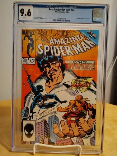 AMAZING SPIDER-MAN # 273 CGC 9.6 WHITE PAGES - BEYONDER & PUMA APPEARANCE!
