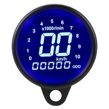 Motorcycle Speedometer 12V Universal LCD Display Instrument Digital Speedometer