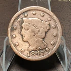 Photo of a 1847-P Large Cent from an eBay listing that sold on Jul 18, 2026