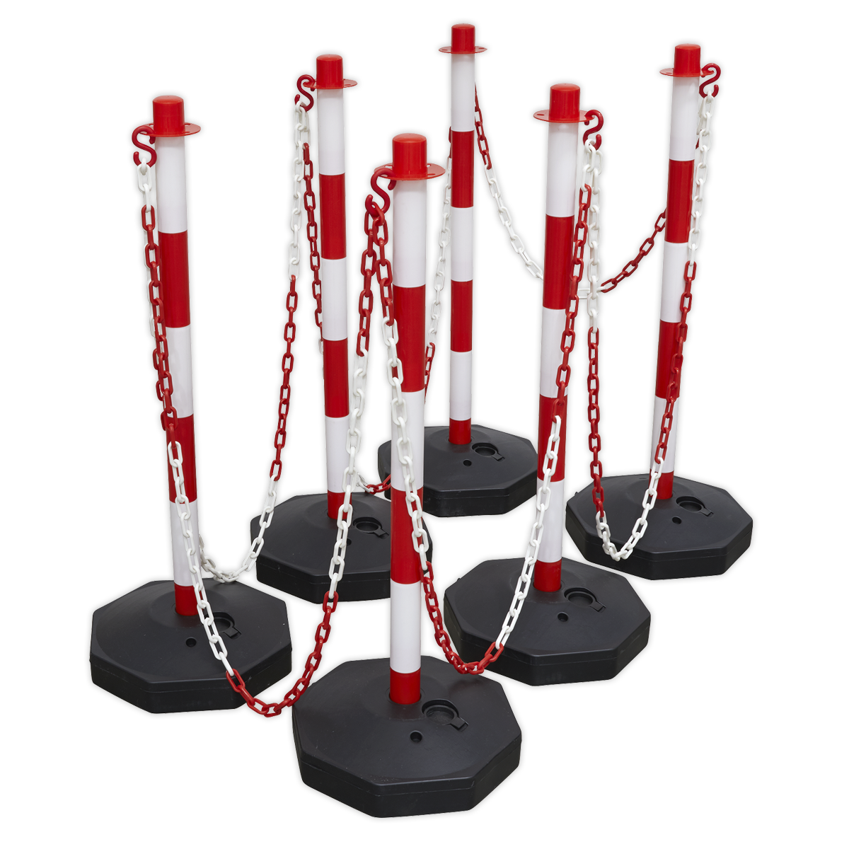 Sealey Red/White Post and Chain Kit - Image 7