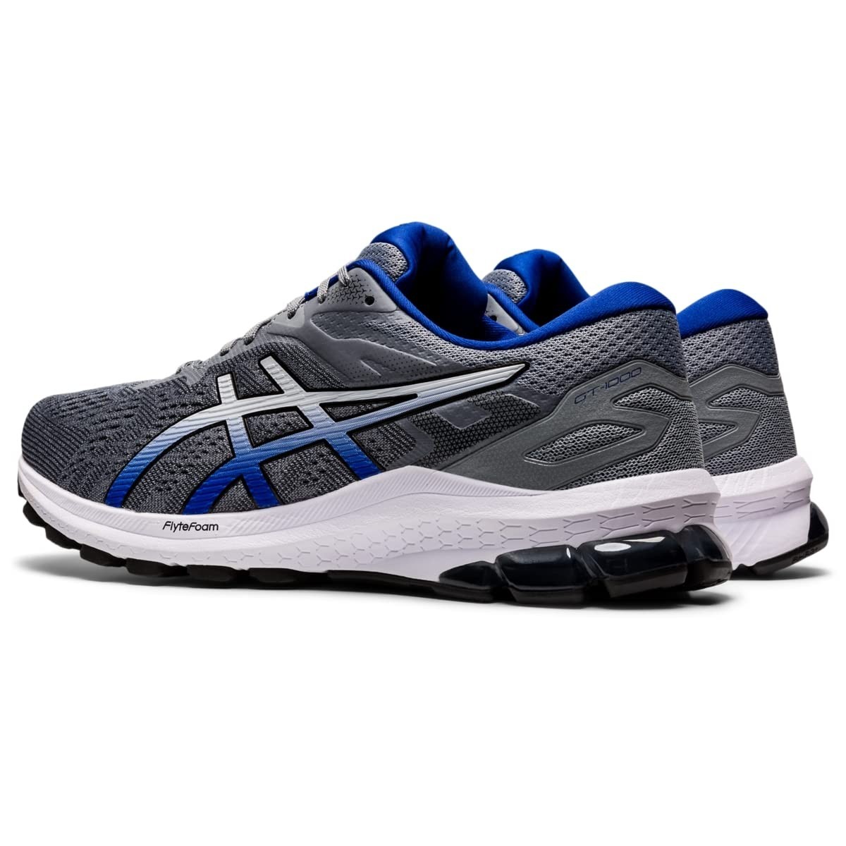 Size 11 - ASICS Men's GT-1000 10 Running Shoes Sheet Rock/Monaco Blue WIDE 4E image 2