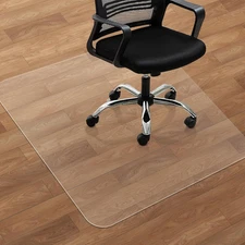 Office Chair Mat for Hard Floors - 47''×47'',Heavy Duty Clear Wood/Tile Floor Pr