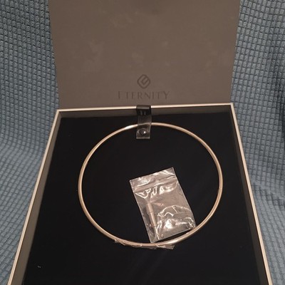 18 Inch 6mm Polished Locking Eternity Collar Titanium With Key 
