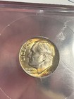 🌈🔥1948 D Roosevelt 90% Silver Dime ICG Graded MS67 FB, Beautiful Rainbow Toner — photo 5