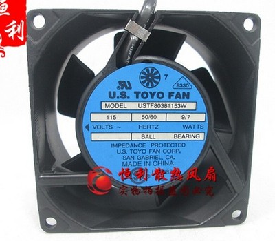 1PC U.S. TOYO FAN USTF80381153W 8CM 115V aluminum frame cabinet cooling fan  *p0