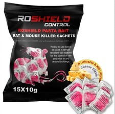 Roshield 150g Mouse & Rat Poisoning Pasta Sachets – Fast Acting Rodent Killer