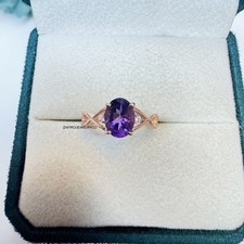 Natural Amethyst , 925 Sterling Silver, Amethyst Ring, 925 Sterling Silver