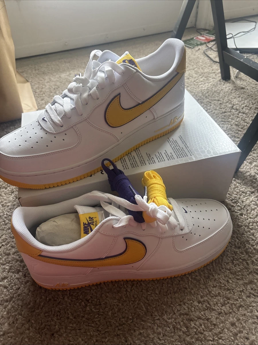 Las mejores ofertas en Nike Kobe Bryant x Air Force 1 Low Lakers