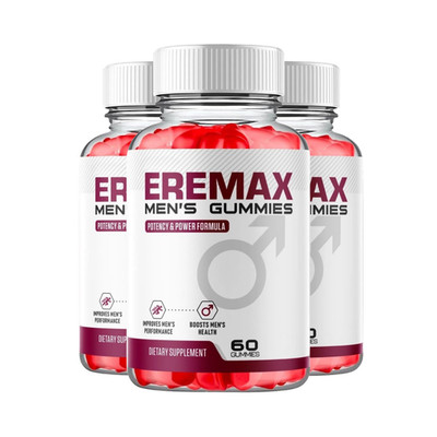3-Pack Eremax Gummies - Eremax Daily Male Support Gummies - 180 Gummies