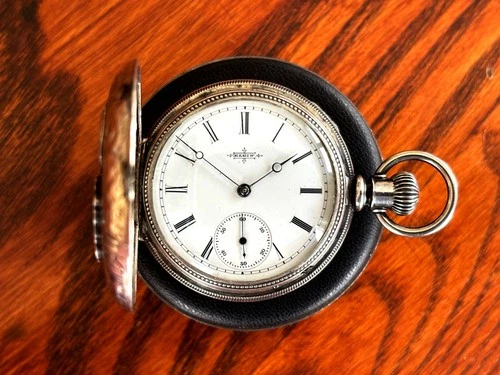 Rare Unusual Ex Cond 1885 Elgin 6 Size 15J Deuber Newport Coin Hunter Runs Great