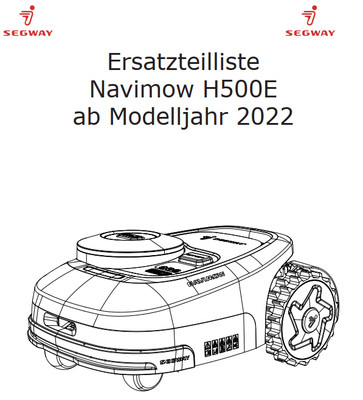 Segway Navimow h500e 2022 (Schlachtfest) Visionfence / Batterie / Mäheinheit