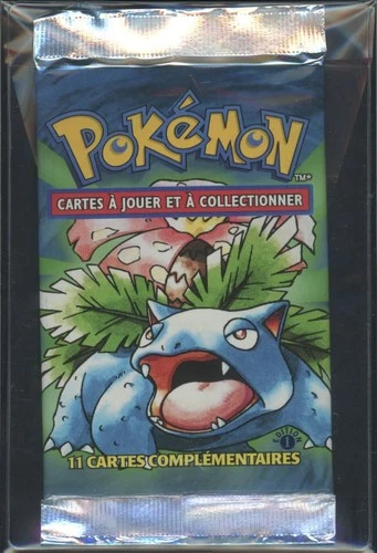 1999 Pokemon FRENCH 1st Edition Base Set Florizarre-Venusaur Booster Pack HEAVY - Photo 1/8