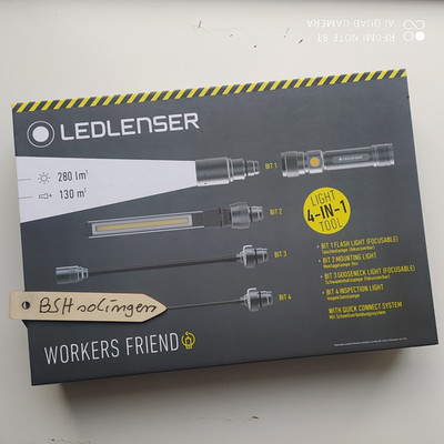    BSH    LEDLENSER Taschenlampe Led Workers Friend 4 in 1 Akku Arbeitsleuchte