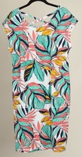 T By Talbots Dress Women’s Large Petite Multicolor A Line Short Sleeve Pullover