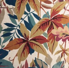 6 meters x SANDERSON "Robins Wood" linen blend fabric Russet