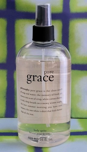 Philosophy Pure Grace Body Spritz LARGE 16 fl. oz. HTF 95% READ:
