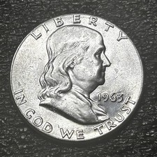 1963 P Silver Franklin Half Dollar Uncirculated