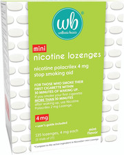 Mini Nicotine Lozenge 4Mg  Stop Smoking Aid  Mint Flavor  135 Count  Pack O