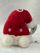 Palm Pals Christmas Santa Hat Topper 5" Plush Soft Toy Collectible AURORA NWT