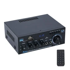 Bluetooth 5.0 Home Audio Stereo Amplifier Max 300Wx2 Power Stereo Receiver AK45