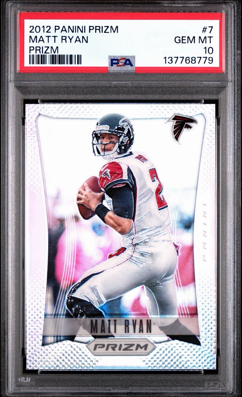 2012 Panini Prizm Matt Ryan #7 Silver Prizm PSA 10 Atlanta Falcons