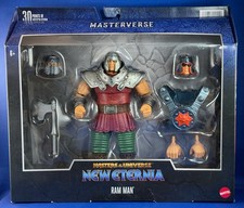 MASTERS OF THE UNIVERSE MASTERVERSE 7 NEW ETERNIA DELUXE RAM MAN MIB OPENED BOX