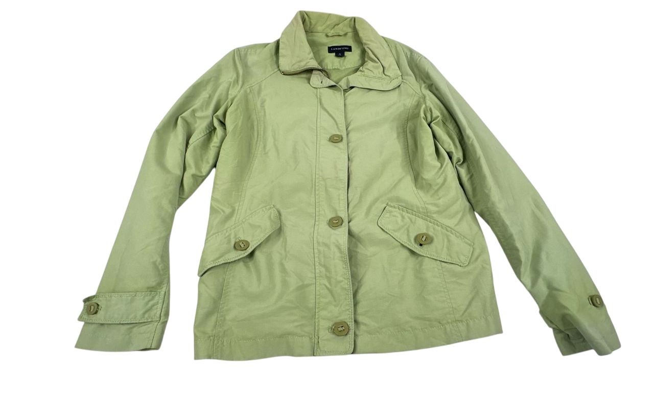 Lands End Green Utility Barn Chore Jacket. Women's - Size S 6-8