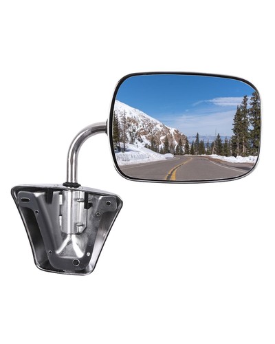 Pair Door Mirrors Left Right Manual Stainless Folding for Chevy GMC 73-86 - Picture 1 of 7