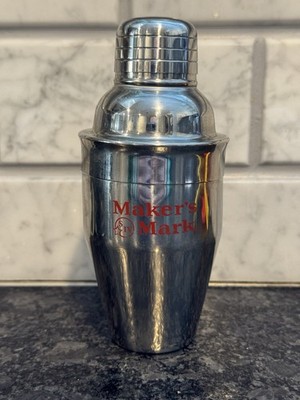 Makers Mark - Bourbon Whiskey Mini Metal Cocktail Shaker - Red Stamp