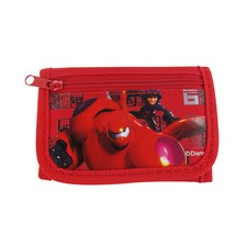 New Disney Big Hero 6 Robot Red Trifold Wallet Cast Purse