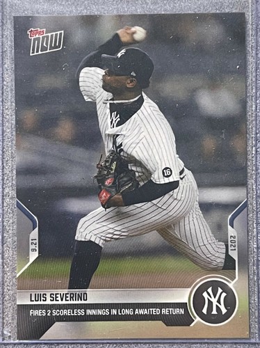 2021 Topps Now 838 Luis Severino