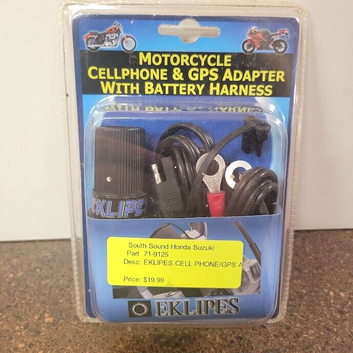 K。 Eklipes Motorcycle Cellphone & GPS Battery Adapter w Battery