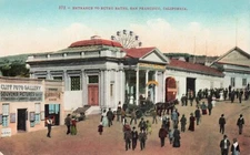 Entrance to Sutro Baths San Francisco CA postcard 4.2
