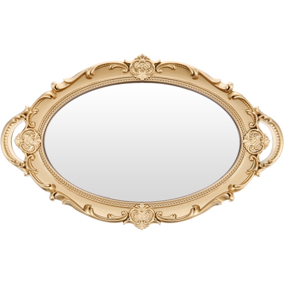 Antique Style Oval Mirror Baroque Style Wall Mirror Decorative Hanging