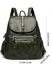 Sac à Dos Femme En Cuir Noir Vintage - Style Ancien - NEUF Avec Étiquettes - Superbe Qualité